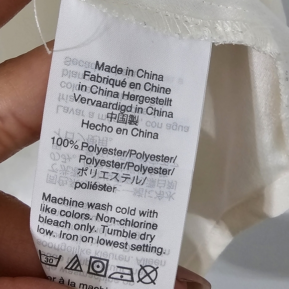 J. Crew Cream Ruffle V Neck Tank Top - Picture 4 of 6